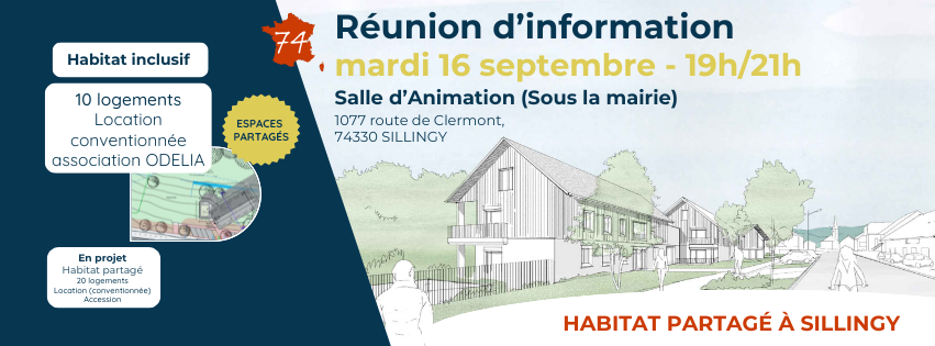 Réunion publique à Sillingy : un habitat pour bien vieillir ensemble